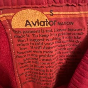 Aviator nation men’s small (women’s medium) sweatpants